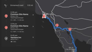 테슬라 슈퍼차저 UI에 곧 거리 및 도시 세부 정보가 포함될 예정입니다.