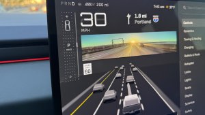 시각화에서 사이버트럭과 트레일러를 렌더링하는 Tesla