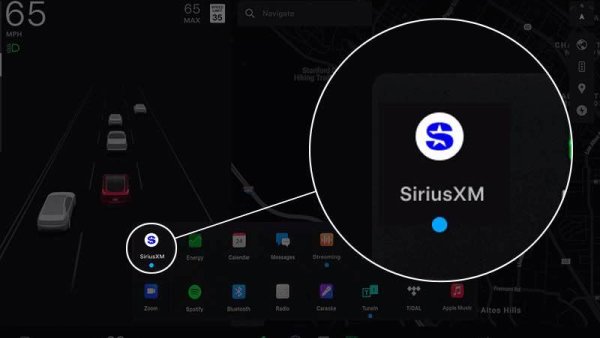테슬라, 소프트웨어 업데이트에 SiriusXM 인터넷 스트리밍 추가