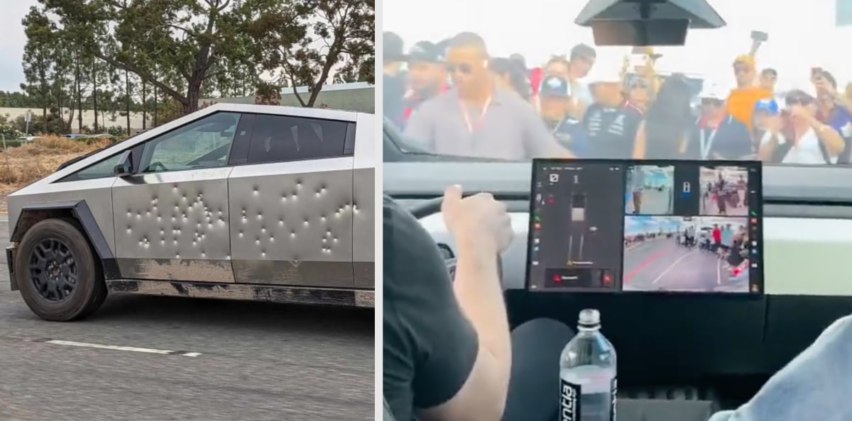 Tesla Cybertruck 비디오에서 새로운 UI 기능 공개 방탄 테스트를 거침